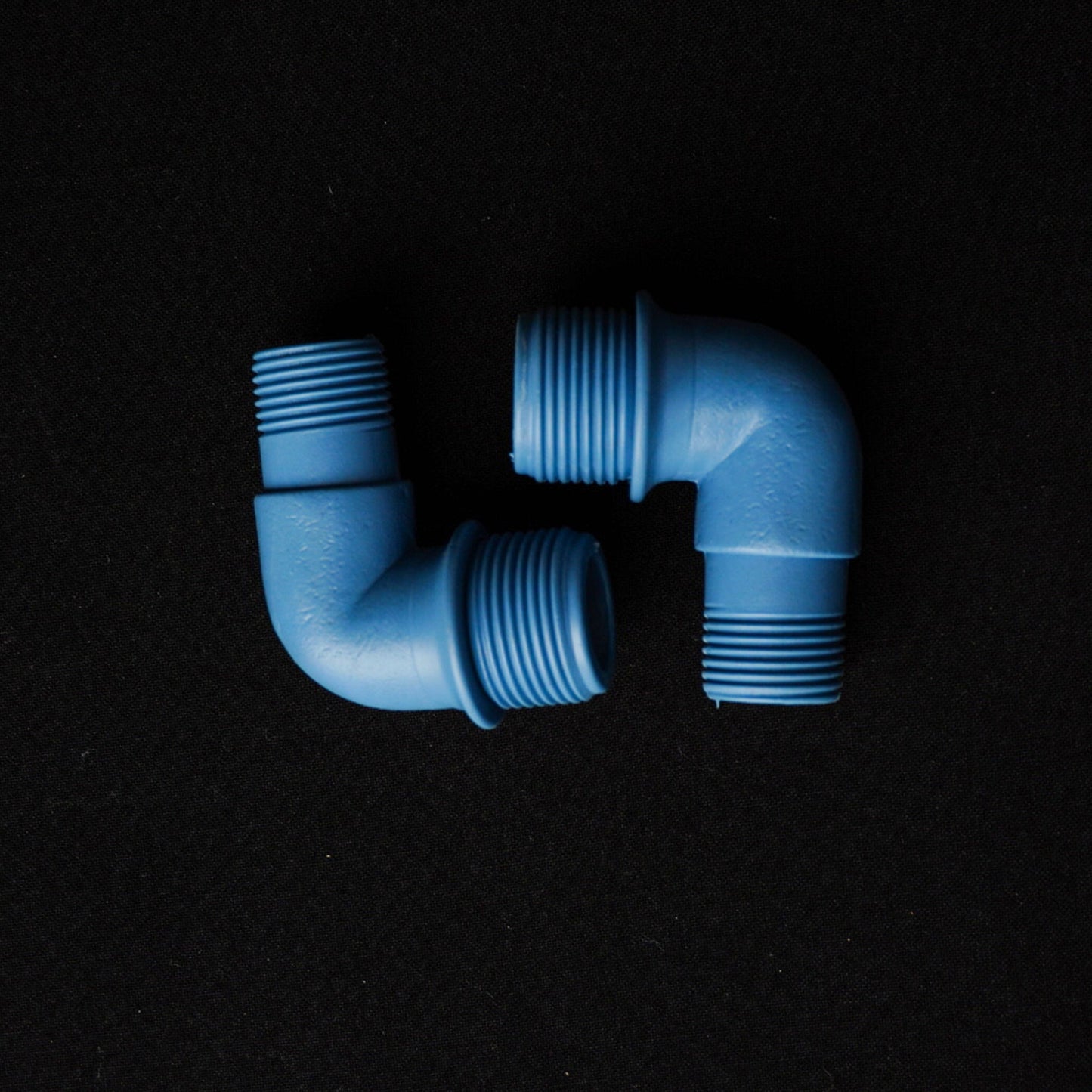 Pure PVC Blue Elbows